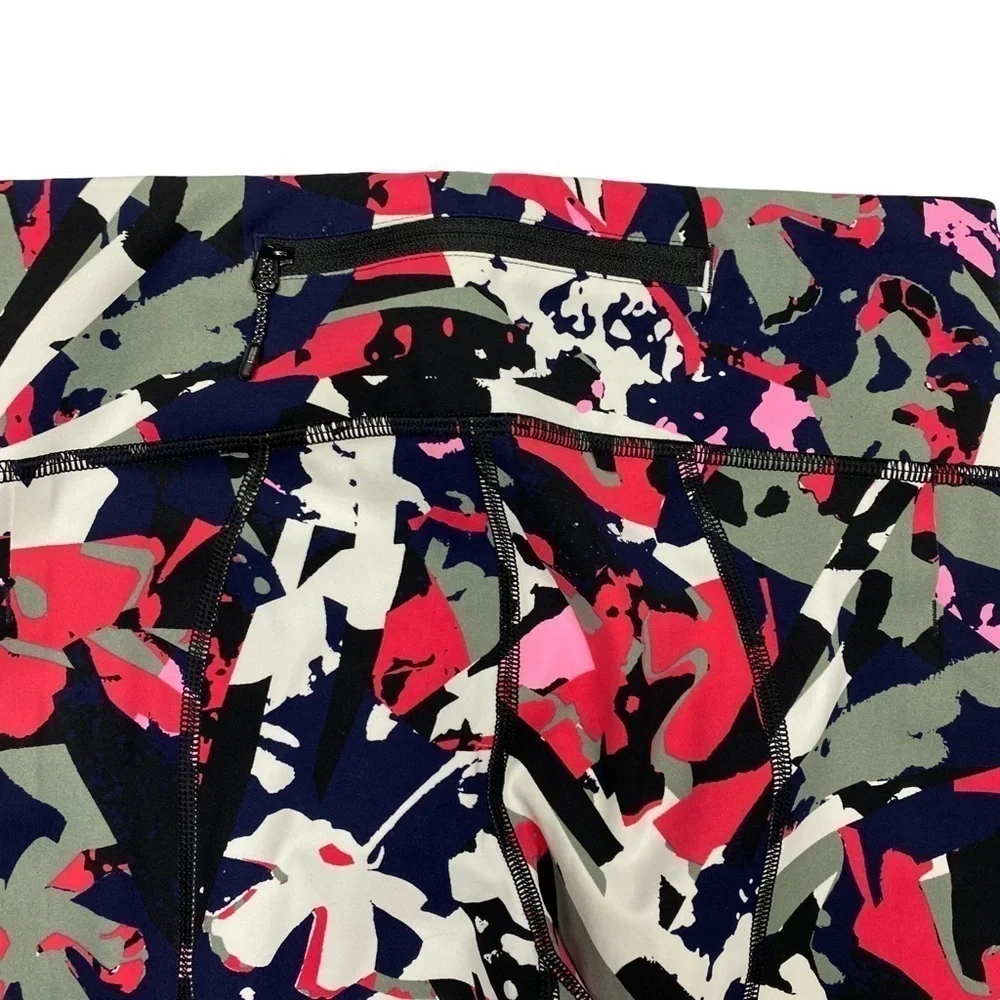 LULULEMON Pace Rival Crop Legging in Pop Cut Boom Juice Multi / Black 4 - Picture 6 of 9